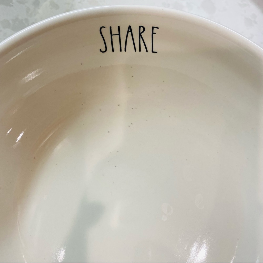 Rae Dunn SHARE Pasta Bowls HTF - Picture 4 of 7